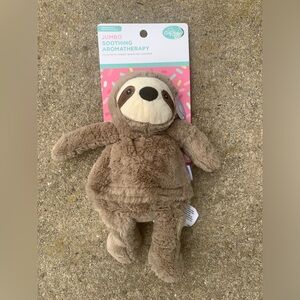 NWT Jumbo Soothing Aromatherapy Cozy Hugs Goldessence Warm Cold Sloth Plush 15"